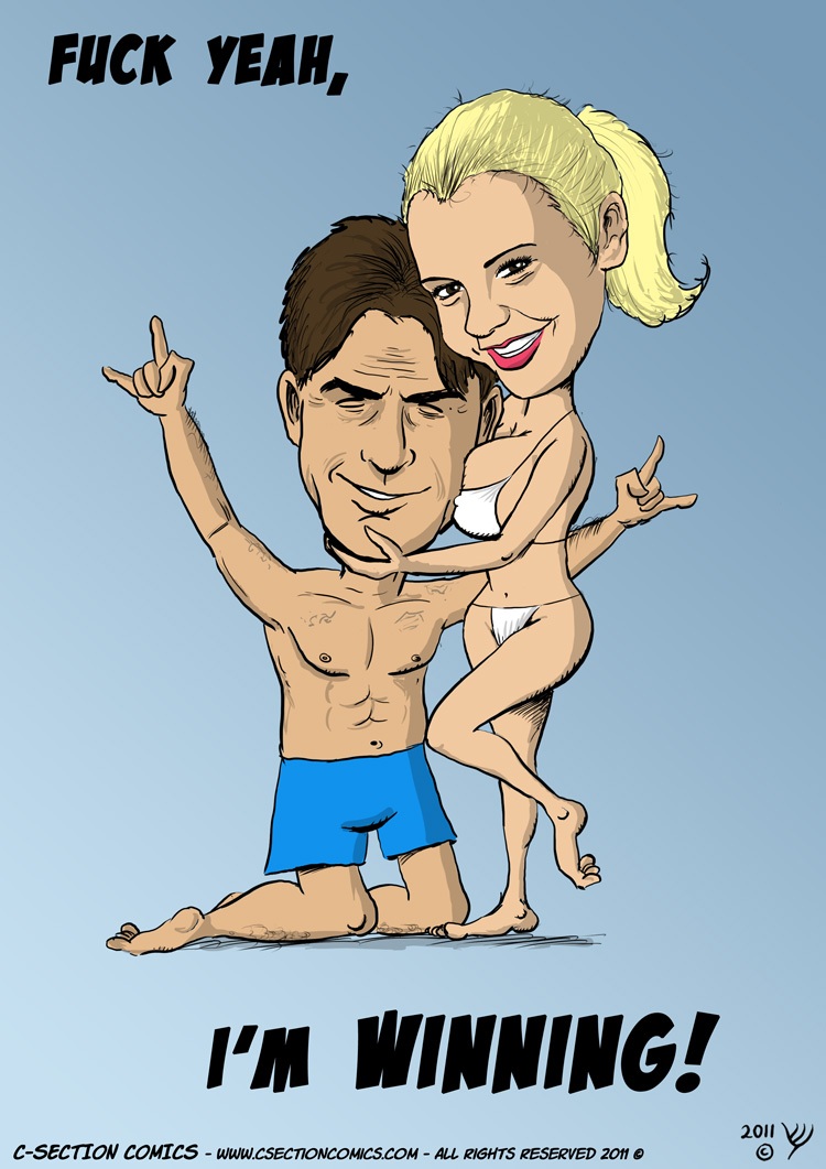 00001-charlie-sheen-and-bree-olson-caricature