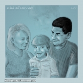 Family Sketch - Grandparents and Grandchild