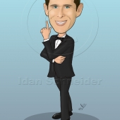 Business Caricature - Business Man in a Tux