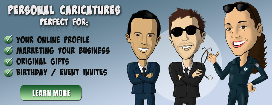Welcome Slide - Personal Caricatures